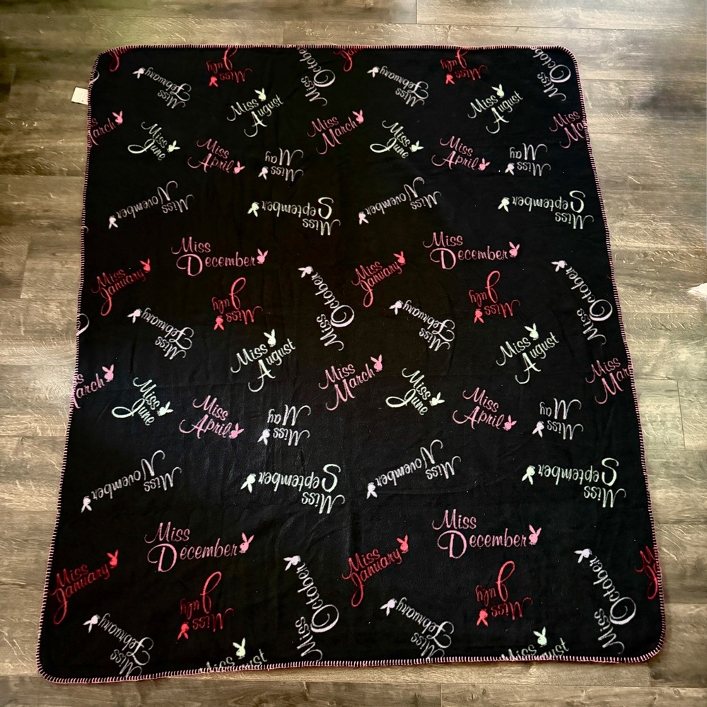 Playboy Y2K playmate throw blanket